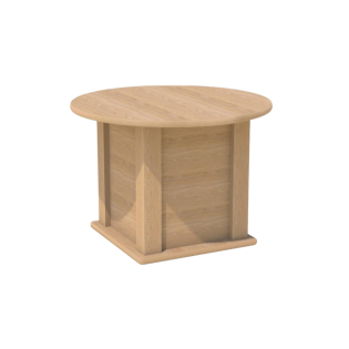 Samson Round Coffee Table In Oak