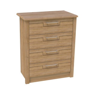 Signet 4 Drawer Wide Chest in Mountain Oak