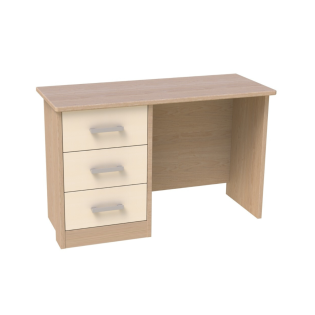 Voyage Dressing Table In Lissa Oak With Cream Drawers