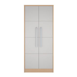 Voyage Wardrobe in Lissa Oak with Cream Doors