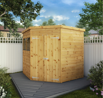 7 x 7 Shiplap Corner Shed