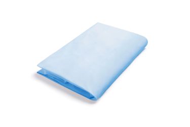 Poly Cotton Flat Sheet; Single Bed Blue