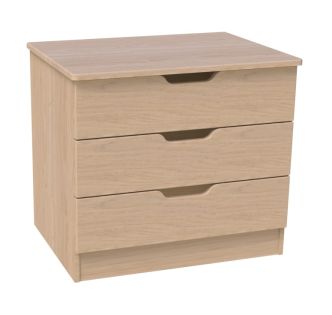 Europa Couture 3 Drawer Chest Light Oak