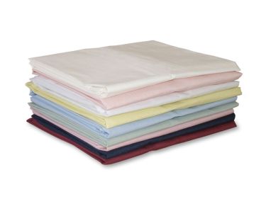 Peach Poly Cotton Envelope Duvet Cover; Single Bed