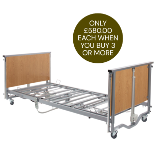 Elite Low Profiling Bed Without Side Rails in Oak *SPECIAL CHRISTMAS OFFER*