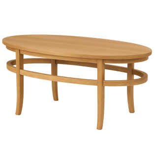 Chatsworth Low Oval Coffee Table in Oak