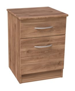 Banbury 1 Door 1 Drawer Bedside Medium Oak with Lock