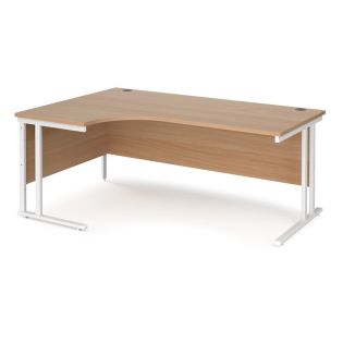 Left Hand Ergonomic Desk 1800mm Wide