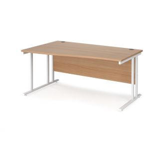 Left Hand Wave Desk 1600mm Wide