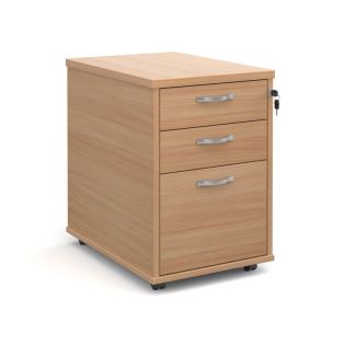 Tall 3 Drawer Mobile Desk Pedestal 600mm Deep