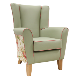 Hadnall Rosewood Lounge Chair With Wings