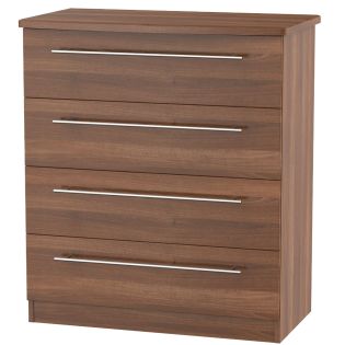 Europa Urban 4 Drawer Chest Noche Walnut