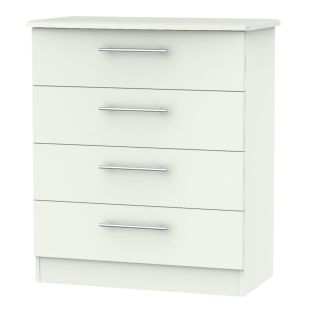 Urban 4 Drawer Chest White Matt