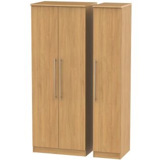 Europa Urban: 3 Door Combination Wardrobe-Modern Oak