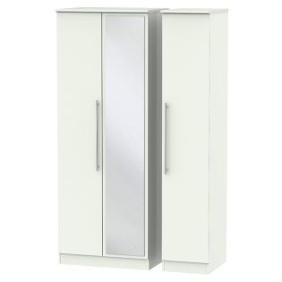 Europa Urban: 3 Door Combination Wardrobe-White