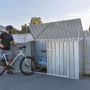 7 x 3 Zinc Metal Bike Store