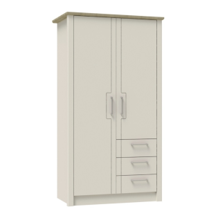 Signet Combi Wardrobe in Cashmere and Mountain Oak