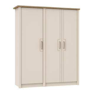 Signet Triple Wardrobe in Cashmere and Mountain Oak