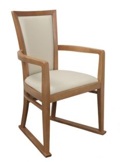 The Vienna Dining Armchair With Skis-Cream