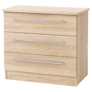 Europa Urban 3 Drawer Wide Chest in Bardolino