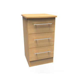 Urban 3 Drawer Bedside in Modern Oak