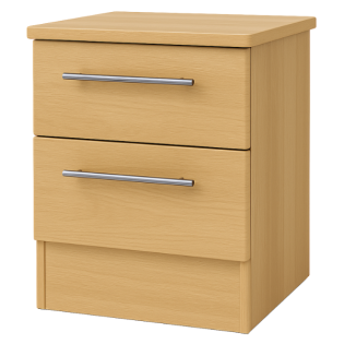 Europa Urban 2 Drawer Bedside in Modern Oak