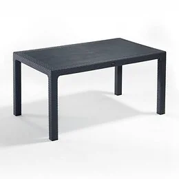 San Francisco Rectangular 6 Seater Table in Anthracite