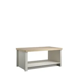 Darton Rectangular Coffee Table In Mountain Oak & Cashmere