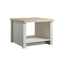 Darton Square Coffee Table in Mountain Oak and Mussel