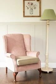 Grace Blush Pink High Back Chair