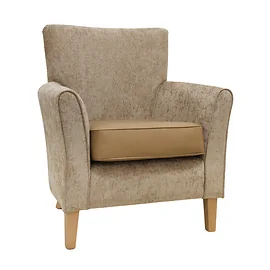 Claremont Velor Mink Mid Back Lounge Chair