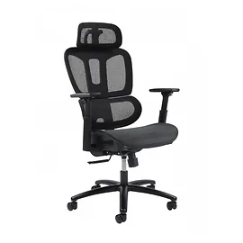 Adjustable Arm Office Chair in Black