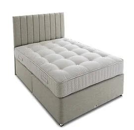 3ft Peony Deluxe Bed Base Linoso Cream