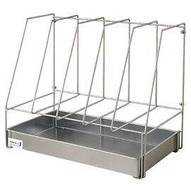 Stainless Steel Sluice Rack - 5 Bedpans