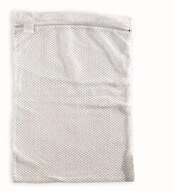 Mesh Bag - Zipped; With Tag; White 46 X64Cm