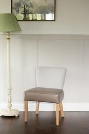 Kenwood Greige Herringbone Side Chair