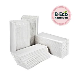 White 2 Ply C Fold Handtowel 230mm X 310mm (2295 Sheets)