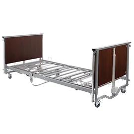 Elite Profiling Bed Low Without Side Rails, Walnut