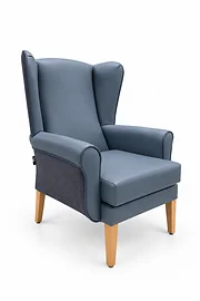 Richmond Hi-Back Chair Alba Aston Blue Tapered Leg