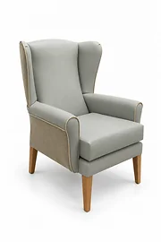 Richmond Hi-Back Chair Hessian Mist Tapered Leg