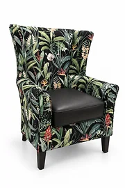 Claremont High Back Green Tropical