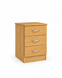 Banbury 3 Drawer Bedside in Lissa Oak